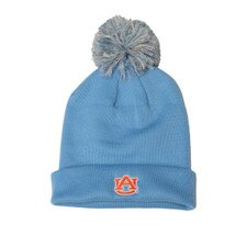 light blue AU beanie with pom